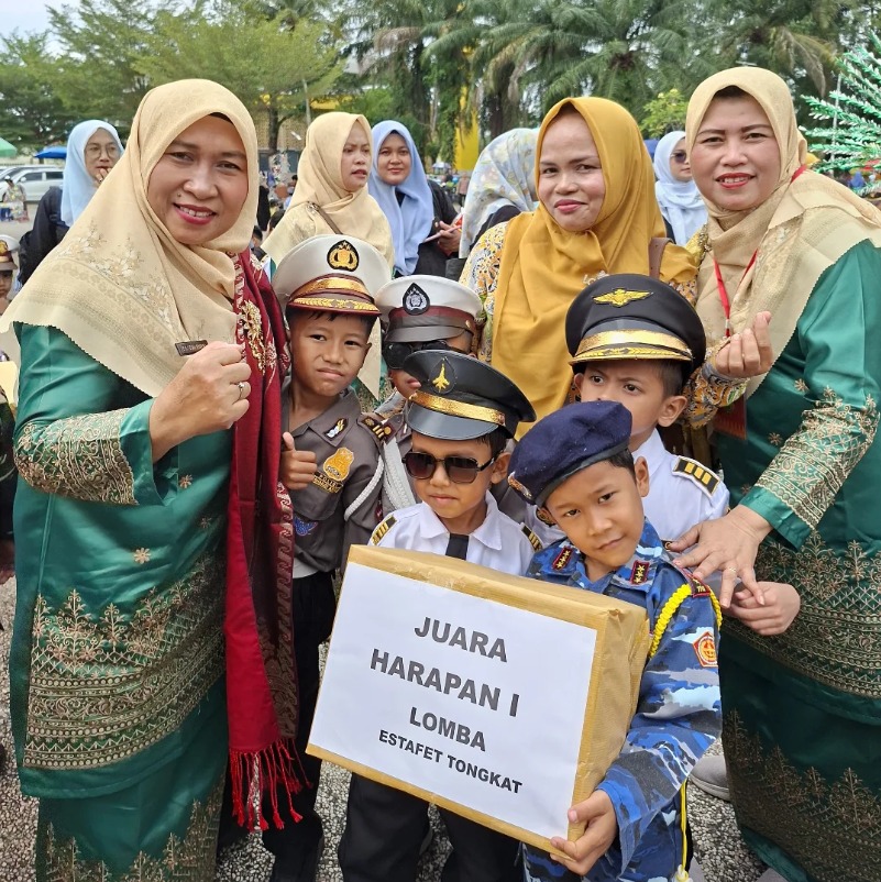 RA Fadhilah Raih Juara Harapan I Lomba Estafet Tongkat BMTK Pekanbaru